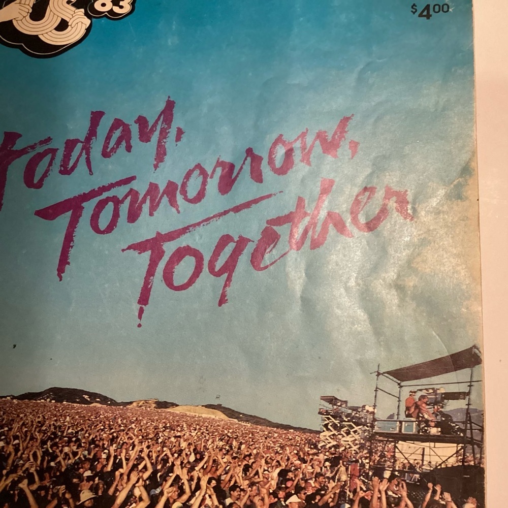 US ‘83 “today, tomorrow, together” concert Magazine U2 Van Halen Ozzy & more - Picture 7 of 7